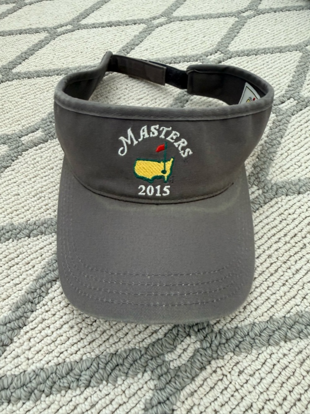 Vintage Masters 2015 Embroidered Golf Visor - Gray